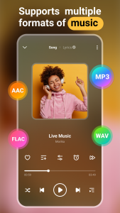 اسکرین شات برنامه Music player - MP3 player 2