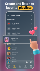 اسکرین شات برنامه Music player - MP3 player 4