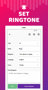 اسکرین شات برنامه Name ringtone maker App 4