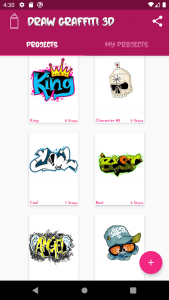 اسکرین شات 2 برنامه How to Draw Graffiti 3D