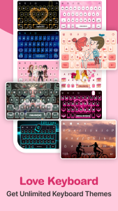 اسکرین شات 1 برنامه Love Keyboard - Neon Themes