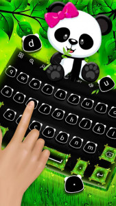 اسکرین شات برنامه Cute Panda - Keyboard Theme 2