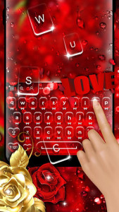 اسکرین شات برنامه Valentine Keyboard Theme 1