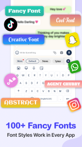 اسکرین شات 4 برنامه Photo Keyboard themes, Font
