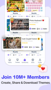اسکرین شات 7 برنامه Photo Keyboard themes, Font