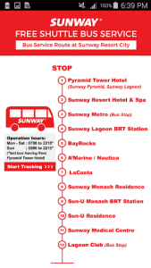 اسکرین شات برنامه Sunway Shuttle Bus Tracker 2