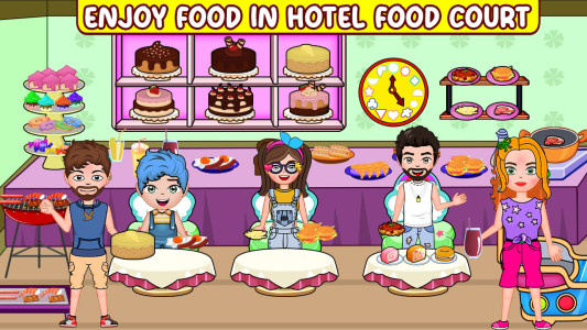 اسکرین شات 3 بازی My FamilyTown Fun Beach Picnic