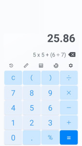 اسکرین شات 3 برنامه Basic Calculator Plus