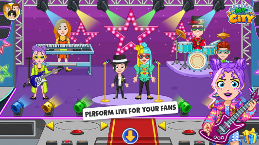 اسکرین شات بازی My City : Popstar 2