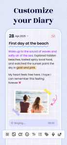 اسکرین شات 2 برنامه My Diary - Daily Diary Journal