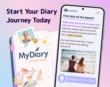 اسکرین شات 1 برنامه My Diary - Daily Diary Journal