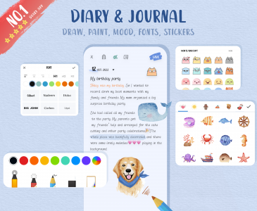اسکرین شات برنامه My Diary - Daily Diary Journal 1