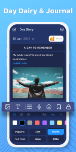 اسکرین شات برنامه Diary: Daily Notes, Journal 1