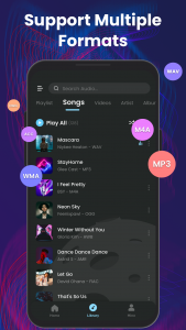 اسکرین شات برنامه Offline Music Player: Play MP3 2