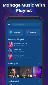 اسکرین شات برنامه Offline Music Player: Play MP3 4