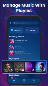 اسکرین شات برنامه Offline Music Player: Play MP3 4