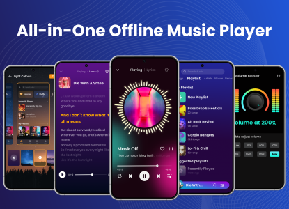 اسکرین شات 1 برنامه Offline Music Player: Play MP3
