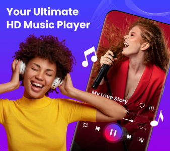 اسکرین شات برنامه Offline Music Player: Play MP3 1