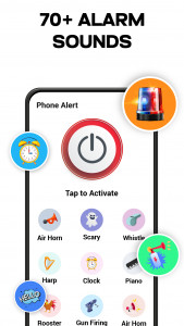 اسکرین شات 5 برنامه Phone Touch Alarm・Secure Alert