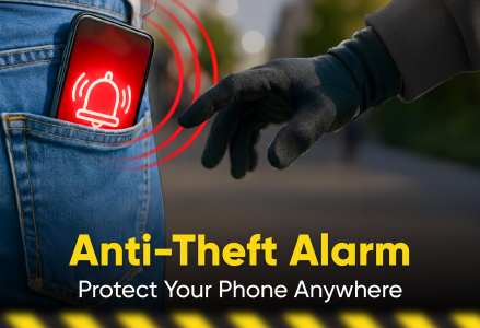 اسکرین شات 1 برنامه Phone Touch Alarm - Anti Theft
