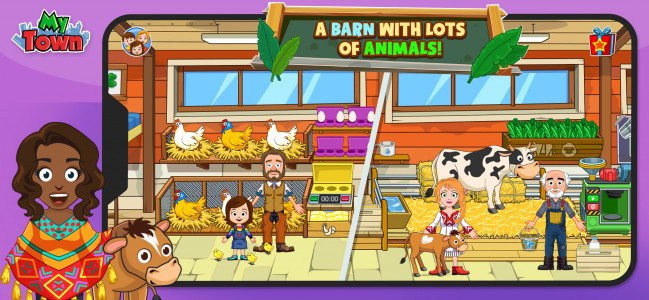 اسکرین شات بازی My Town Farm Animal game 2