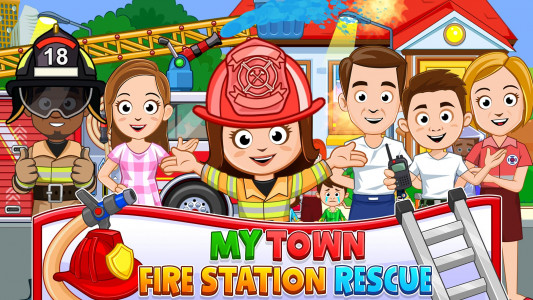 اسکرین شات بازی Firefighter: Fire Truck games 1