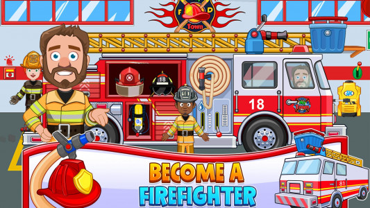 اسکرین شات بازی Firefighter: Fire Truck games 3