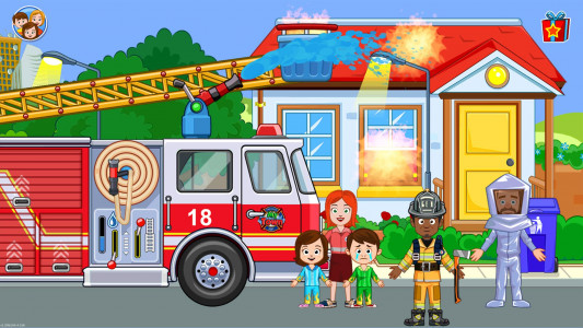 اسکرین شات بازی Firefighter: Fire Truck games 6