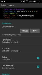 اسکرین شات 6 برنامه ArduinoDroid - Arduino/ESP IDE