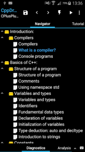 اسکرین شات برنامه CppDroid - C/C++ IDE 7