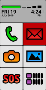 اسکرین شات 1 برنامه BIG SMS for Seniors