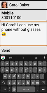 اسکرین شات 3 برنامه BIG SMS for Seniors