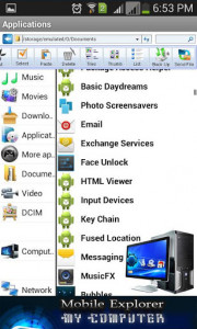 اسکرین شات برنامه My Computer Mobile Explorer 5