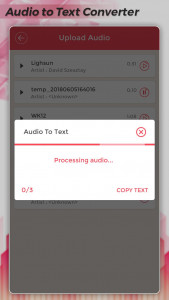 اسکرین شات برنامه Audio To Text 2