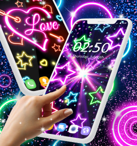 اسکرین شات برنامه Neon multi color wallpapers 2