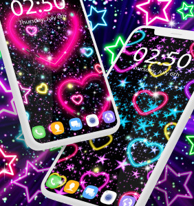 اسکرین شات 4 برنامه Neon multi color wallpapers