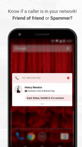 اسکرین شات 1 برنامه InTouch Contacts & Caller ID