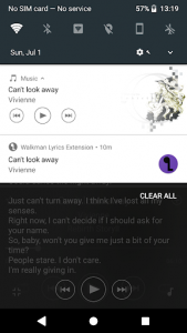 اسکرین شات برنامه Walkman Lyrics Extension 2