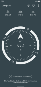 اسکرین شات 6 برنامه Compass & Altimeter