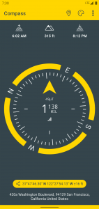 اسکرین شات برنامه Compass & Altimeter 8