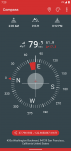 اسکرین شات 3 برنامه Compass & Altimeter