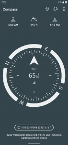 اسکرین شات برنامه Compass & Altimeter 6