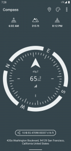 اسکرین شات 6 برنامه Compass & Altimeter