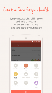 اسکرین شات 5 برنامه Once -A special period tracker