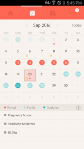 اسکرین شات 8 برنامه Once -A special period tracker
