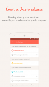 اسکرین شات 4 برنامه Once -A special period tracker