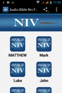 اسکرین شات برنامه Audio Bible Niv 1