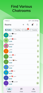 اسکرین شات 7 برنامه Talkinchat - Voice Rooms &Chat