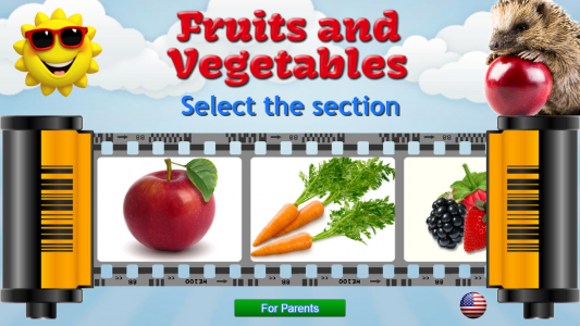 اسکرین شات بازی Fruits and Vegetables for Kids 1