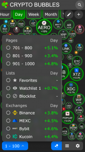 اسکرین شات 4 برنامه Crypto Bubbles